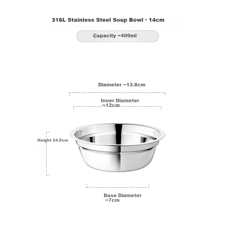 Newair Food Grade 316 Stainless Steel Mixing Bowl Thickened Flat Bottom Kitchen Bowl for Beating Eggs and Dough