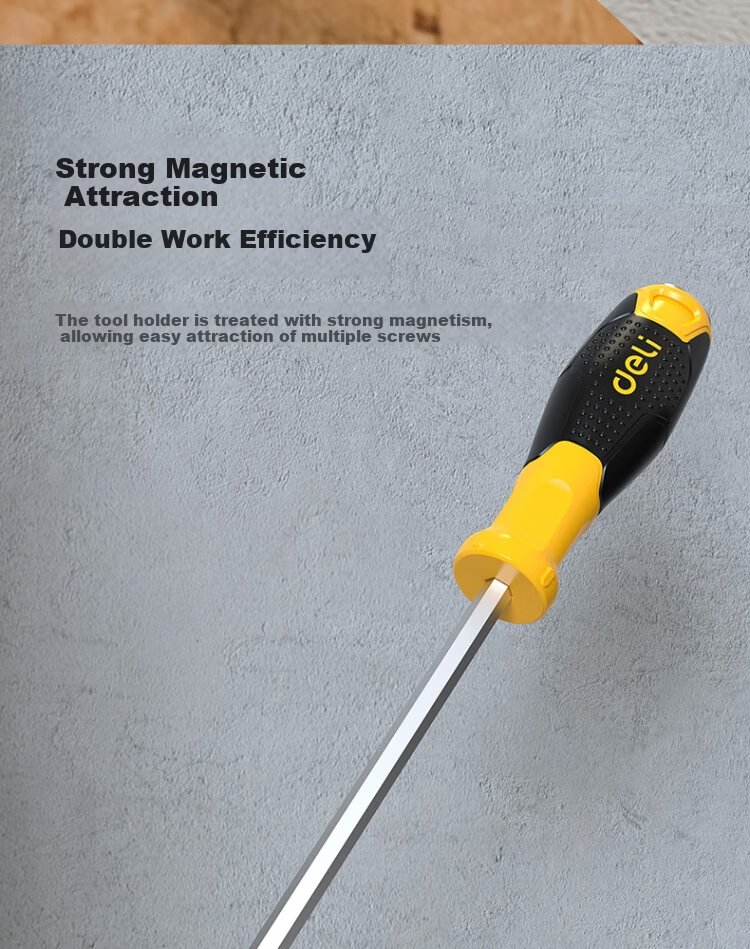 Deli Tool Plastic Handle Slotted Screwdriver 8x200mm DL6270081 10