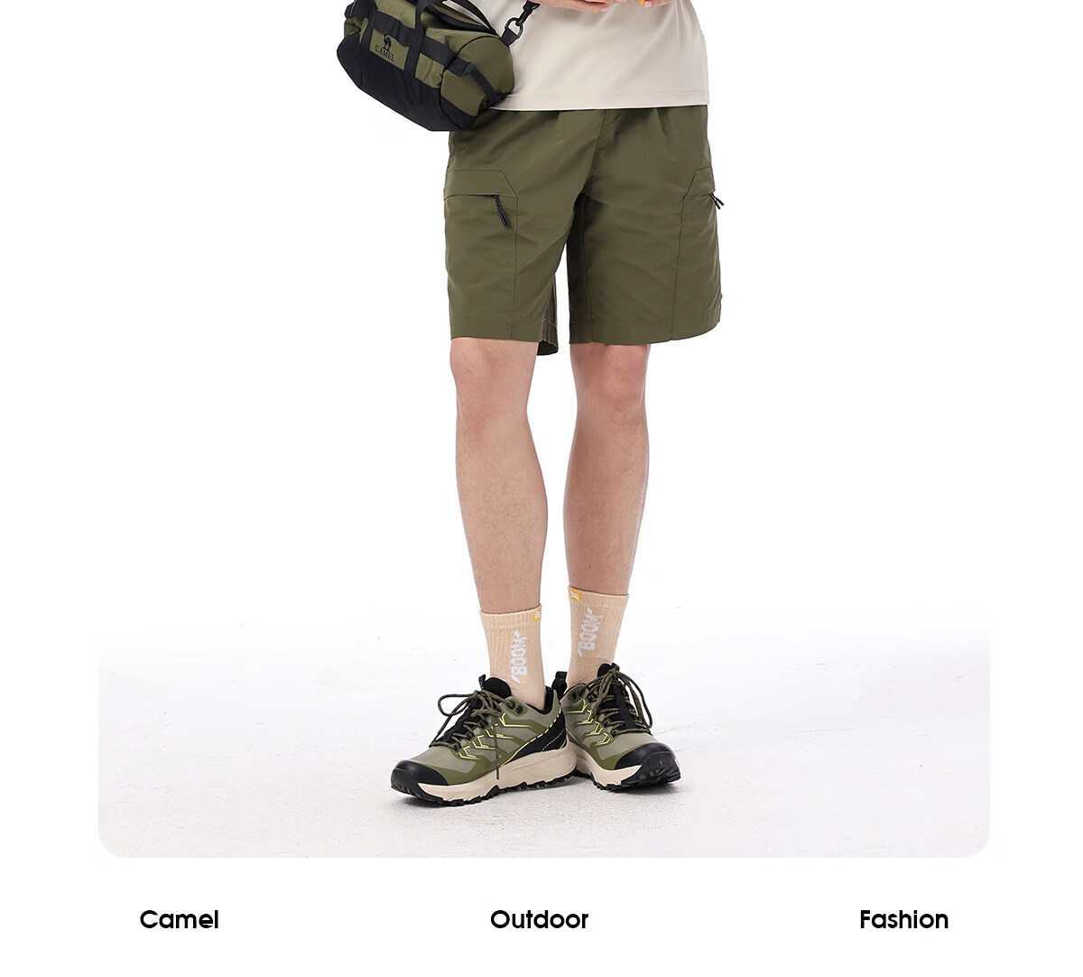CAMEL Outdoor Quick-Dry Short Sleeve Polo Shirt Ice Cooling Wrinkle-Resistant Breathable Sweat-Absorbing Sports Sun Protection Top A25BZ01059 15