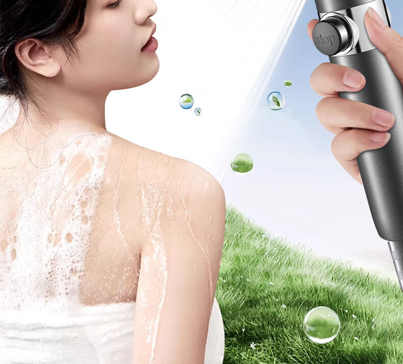 IVORPO [Germany] Turbo Boost Shower Head Set Handheld High-Pressure Powerful Water Flow Showerhead 7
