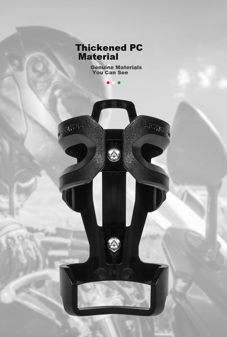 MOTOWOLF Motorcycle Cup Holder, Bumper Cup Holder, Scooter Cup Holder, Universal Modified Bicycle Drink Bottle Holder, Motorcycle Travel Equipment, Adjustable 5