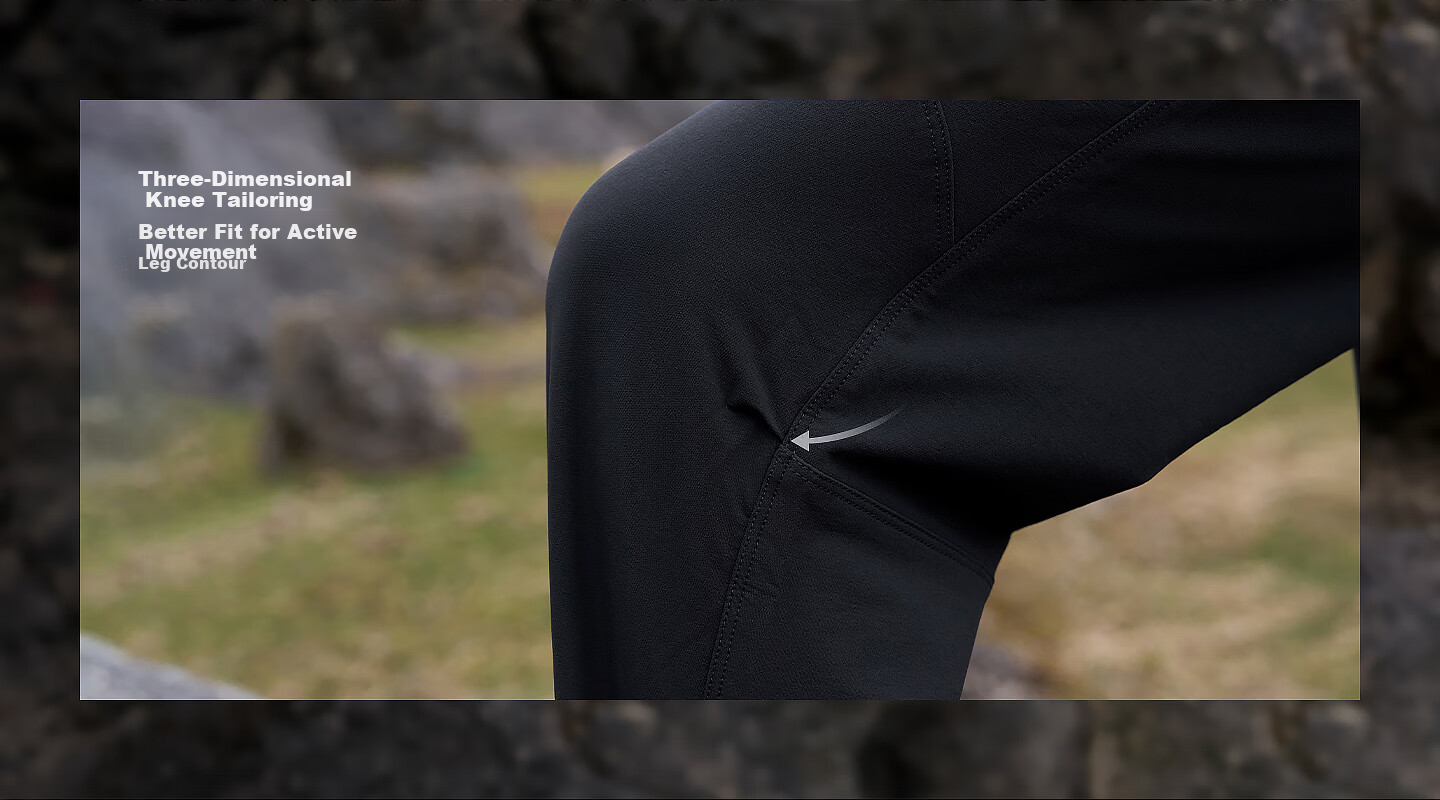 Black Ice 25 New Spring Autumn Outdoor Hiking Men's Softshell Pants Water-Repellent Durable Stretch Black XL 9