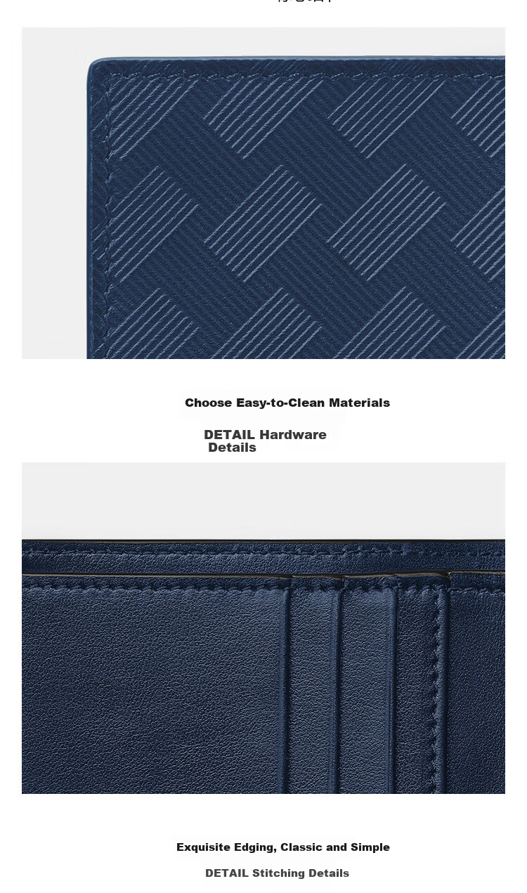MONTBLANC Fashion 3.0 Series Black, 4 Card Slots Card Holder 131766 [520 Gift] 6