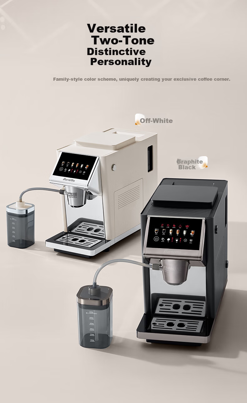 Barsetto BAE-LX1lite Mini Office Home Fully Automatic Italian Coffee Machine 3-in-1 Grinder Integrated Bean Grinder Hot and Cold Dual Extraction Beige 18