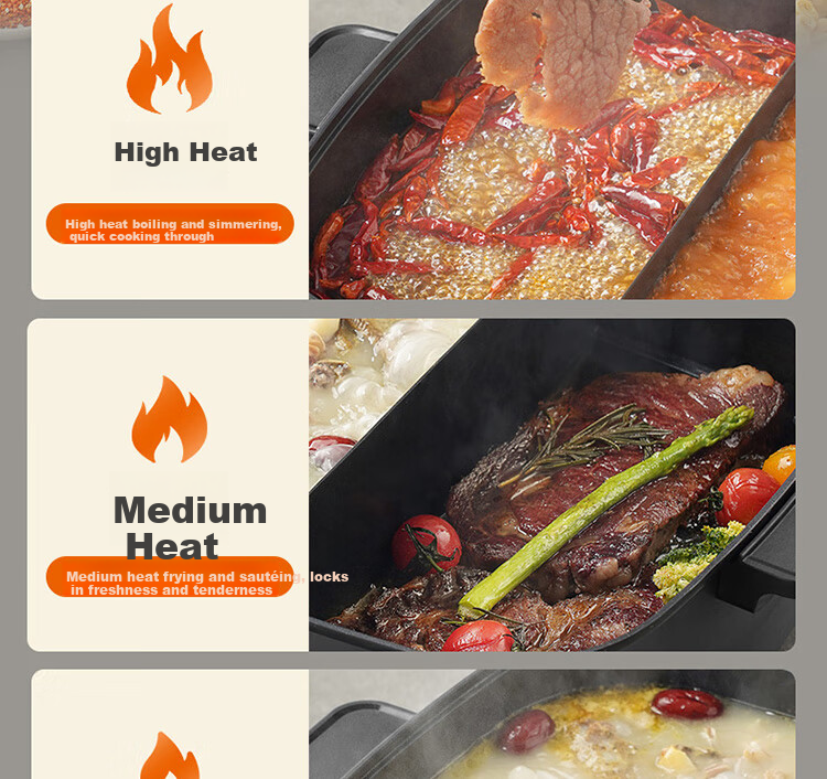 Joyoung Multifunctional Electric Hot Pot HG60-G650 Household All-in-One Electric Cooker with Adjustable Settings for Meat Cooking 9