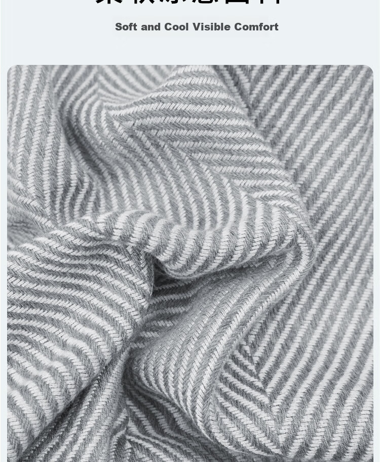 Yuanshenghuo Flannel Air Conditioning Blanket, Office Throw Blanket, Summer Aviation Blanket, 100*120cm, Approximately 500g, Light Gray 3