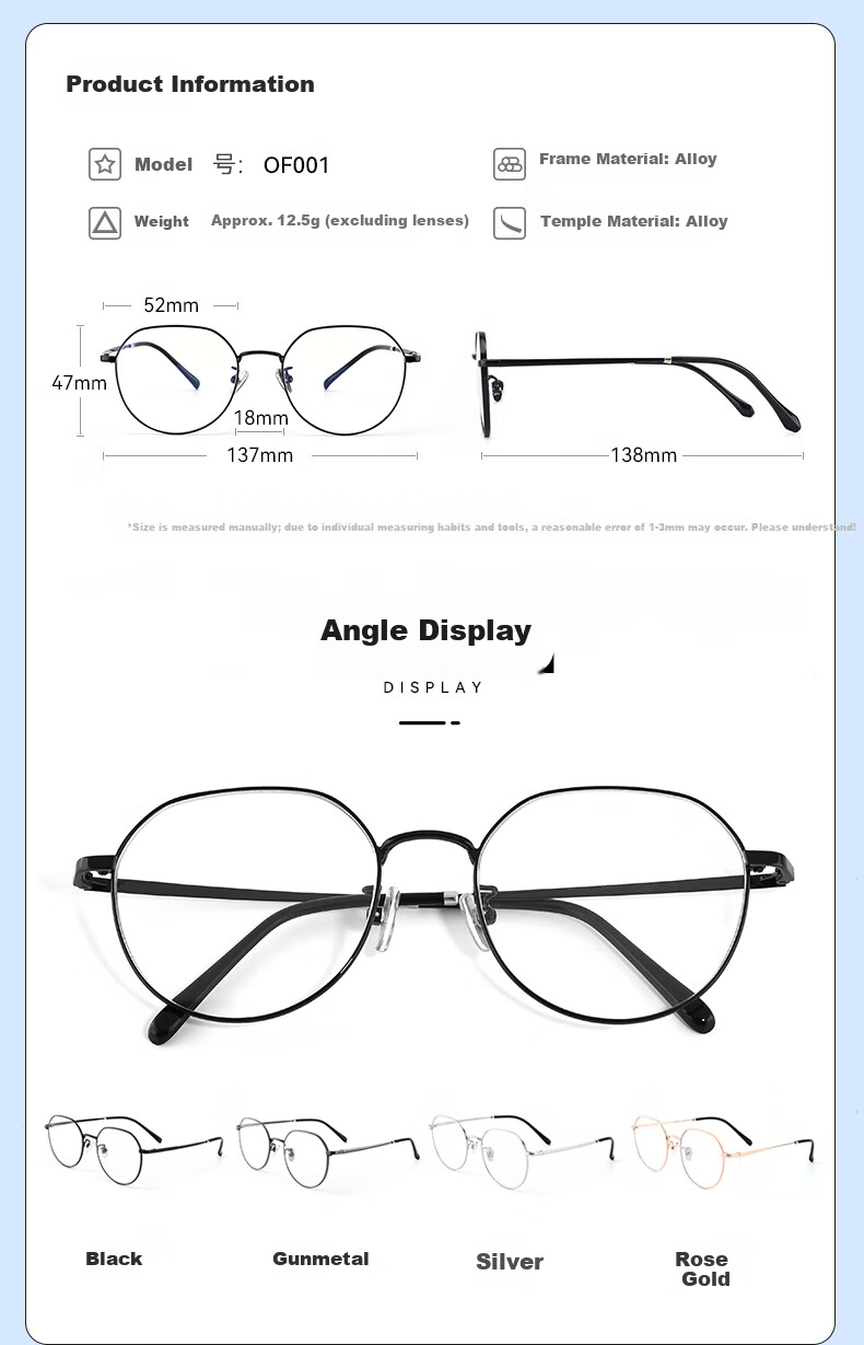 Ouna Blue Light Blocking Glasses Non-Prescription Anti-Radiation Eyewear for Phone and Computer Unisex (Jingcang) 6