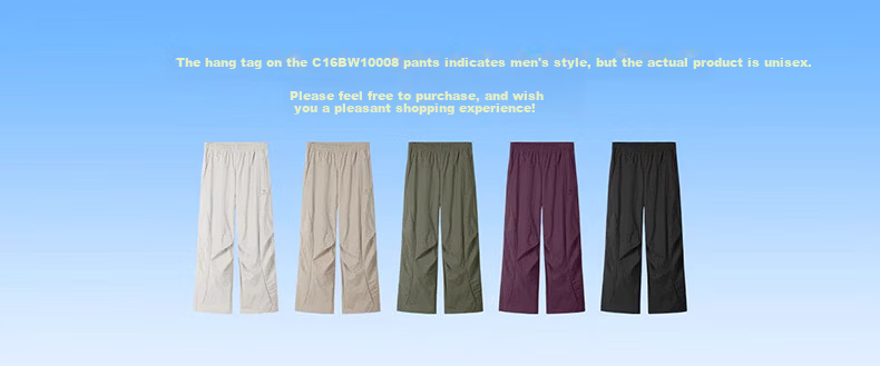 CAMEL Men's Sports Work Pants Loose Straight Quick-Dry Casual Paratrooper Pants C16BW1L0008 Dark Olive L 1