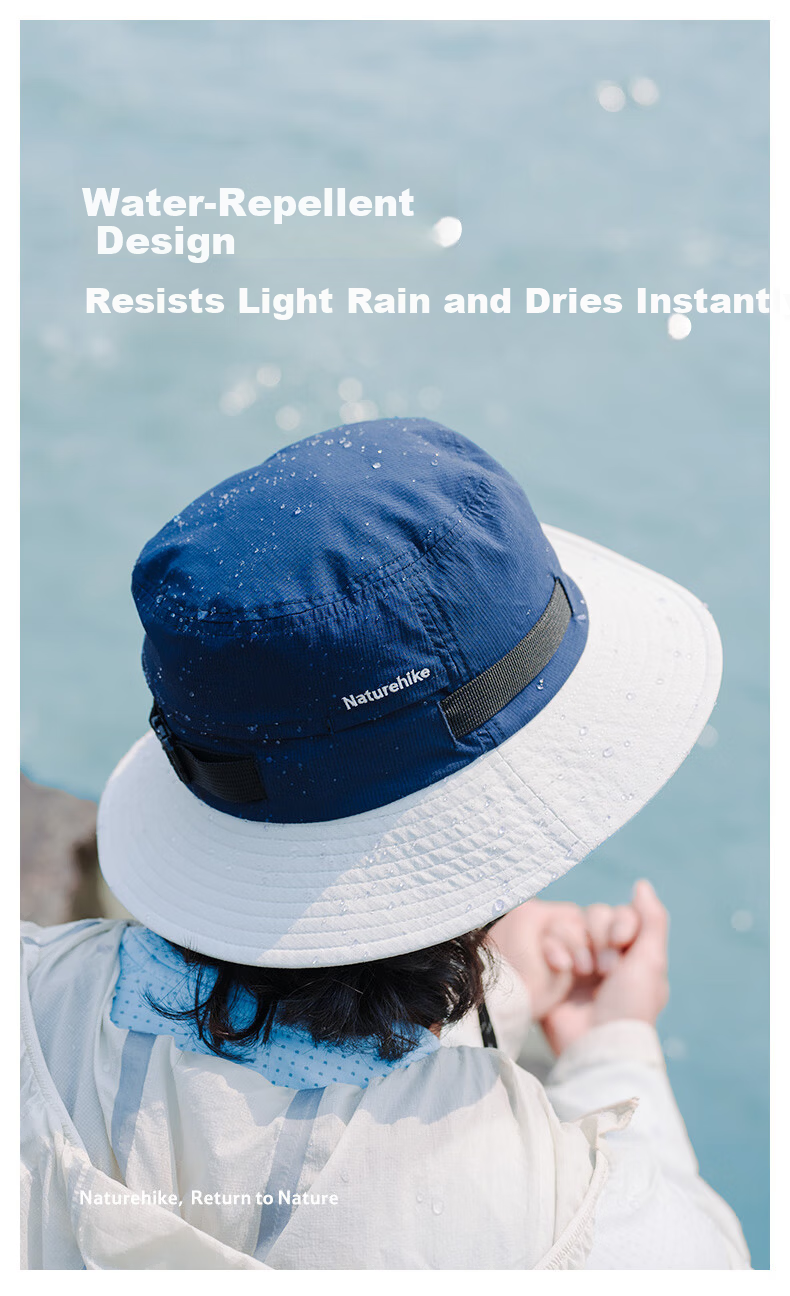 Naturehike Outdoor Hiking Mountaineering Cooling Wide Brim Bucket Hat Men 2026 Spring Summer New Sun Protection Cap Women 8