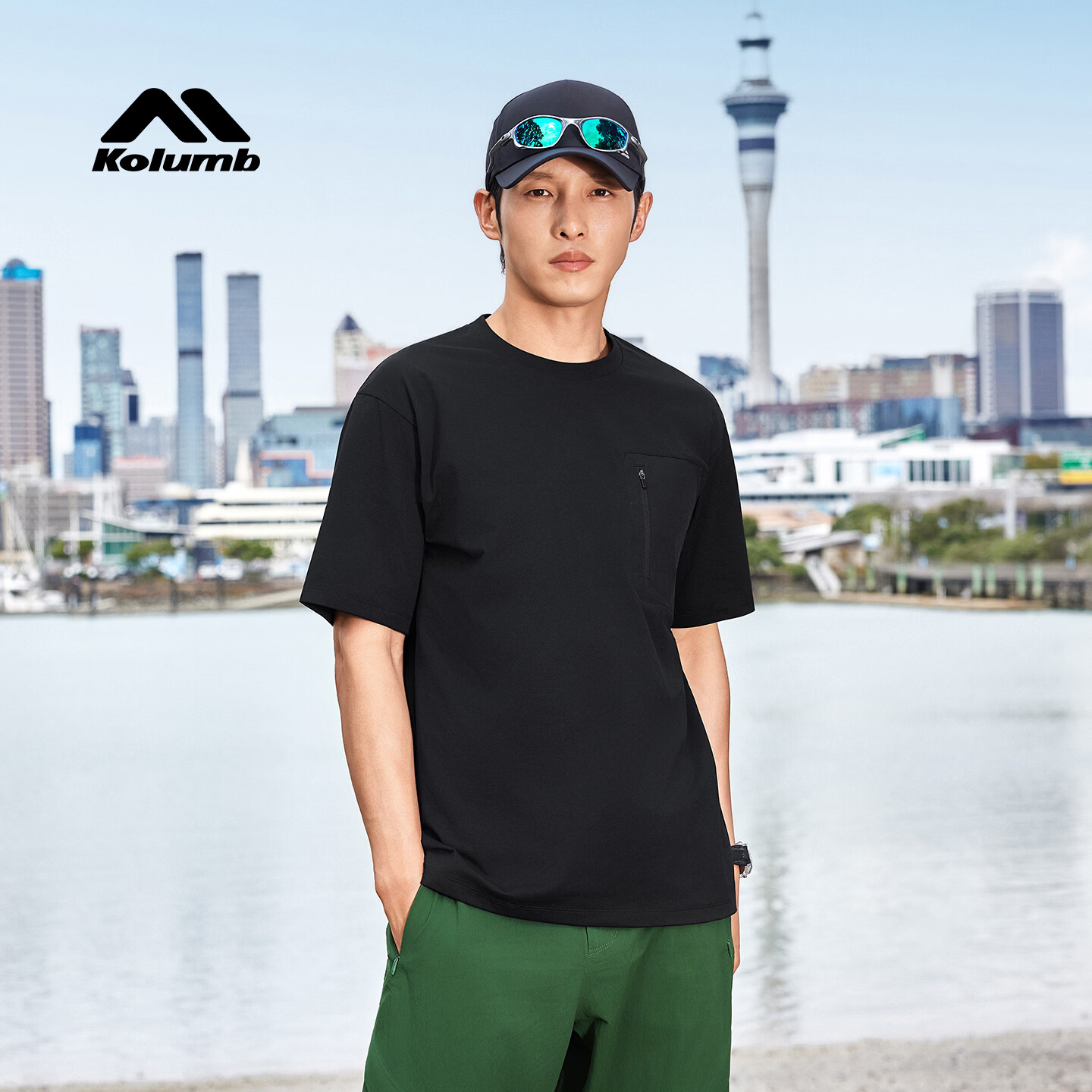Kolumb Outdoor T-Shirt Moisture-Wicking Quick-Dry Hollow Jacquard Crew Neck Short Sleeve Commuting Running Fitness Half Sleeve Frost Gray S