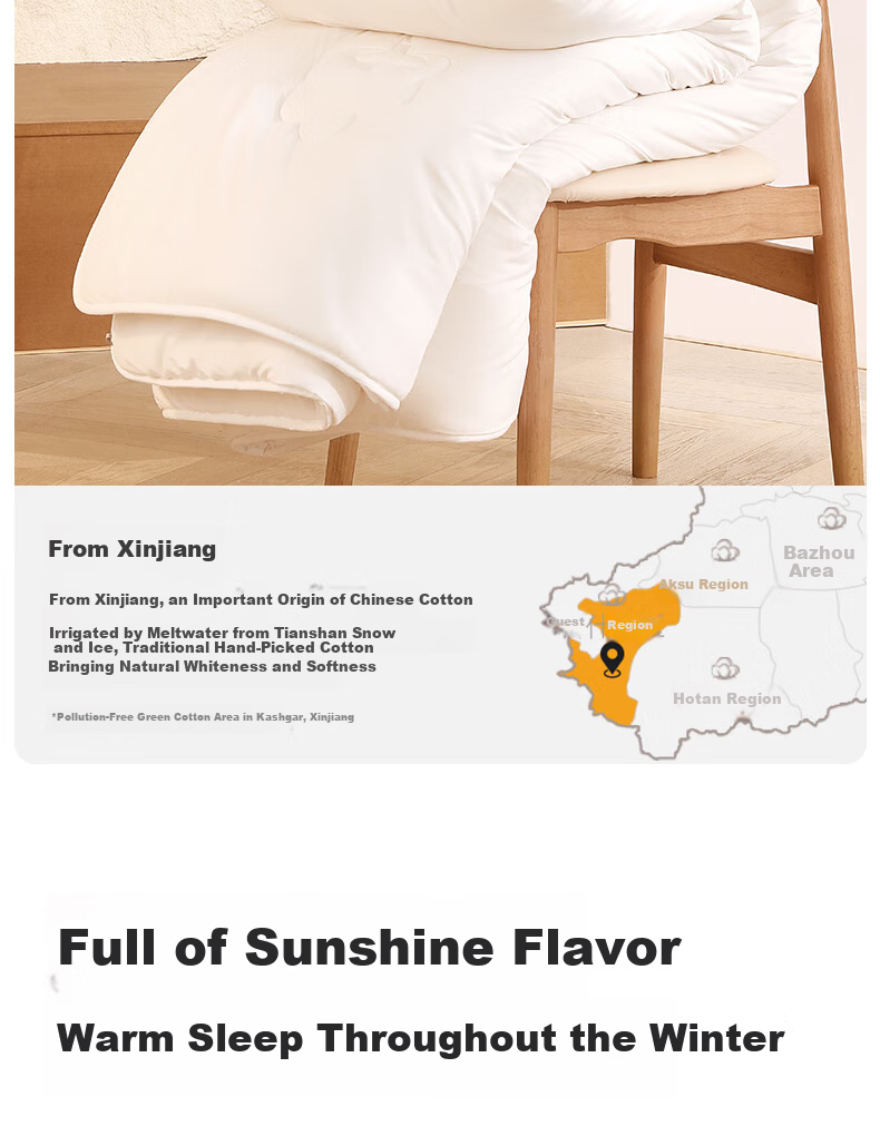 LOVO Luolai Home Textiles Cotton Quilt, 100% Natural Xinjiang Cotton, Winter, 200x230cm, JINGDONG Customized Versio 4