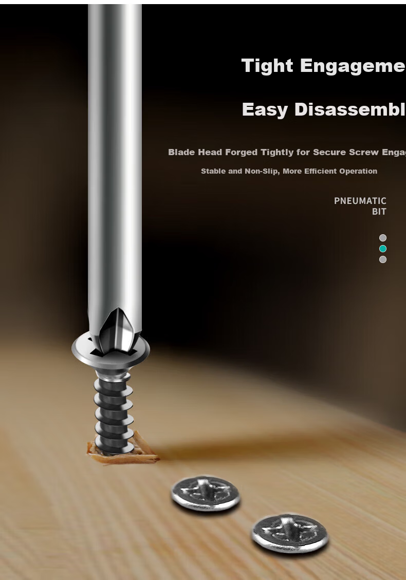 GREENER Cross Head Electric Precision Screwdriver Set Household Cordless Drill Strong Magnetic Screwdriver Bits Extended Hex High Hardness 6