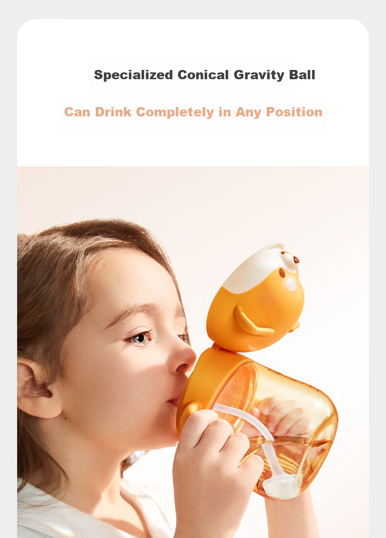 Babycare Shiba Inu Children's Water Cup Baby Training Cup Baby Straw Cup Anti-Choking Summer Water Bottle PPSU - Seagull Valve 11