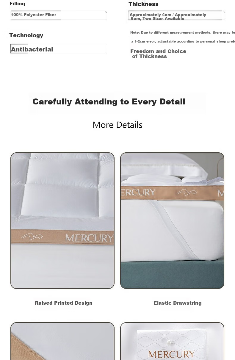 Shuixingjiafang Mattress, Student Dormitory Pad, Floor Sleeping Mat, All-Cotton Thickened Mattress, Single Bed Mat, 1.2x2 Meters 10