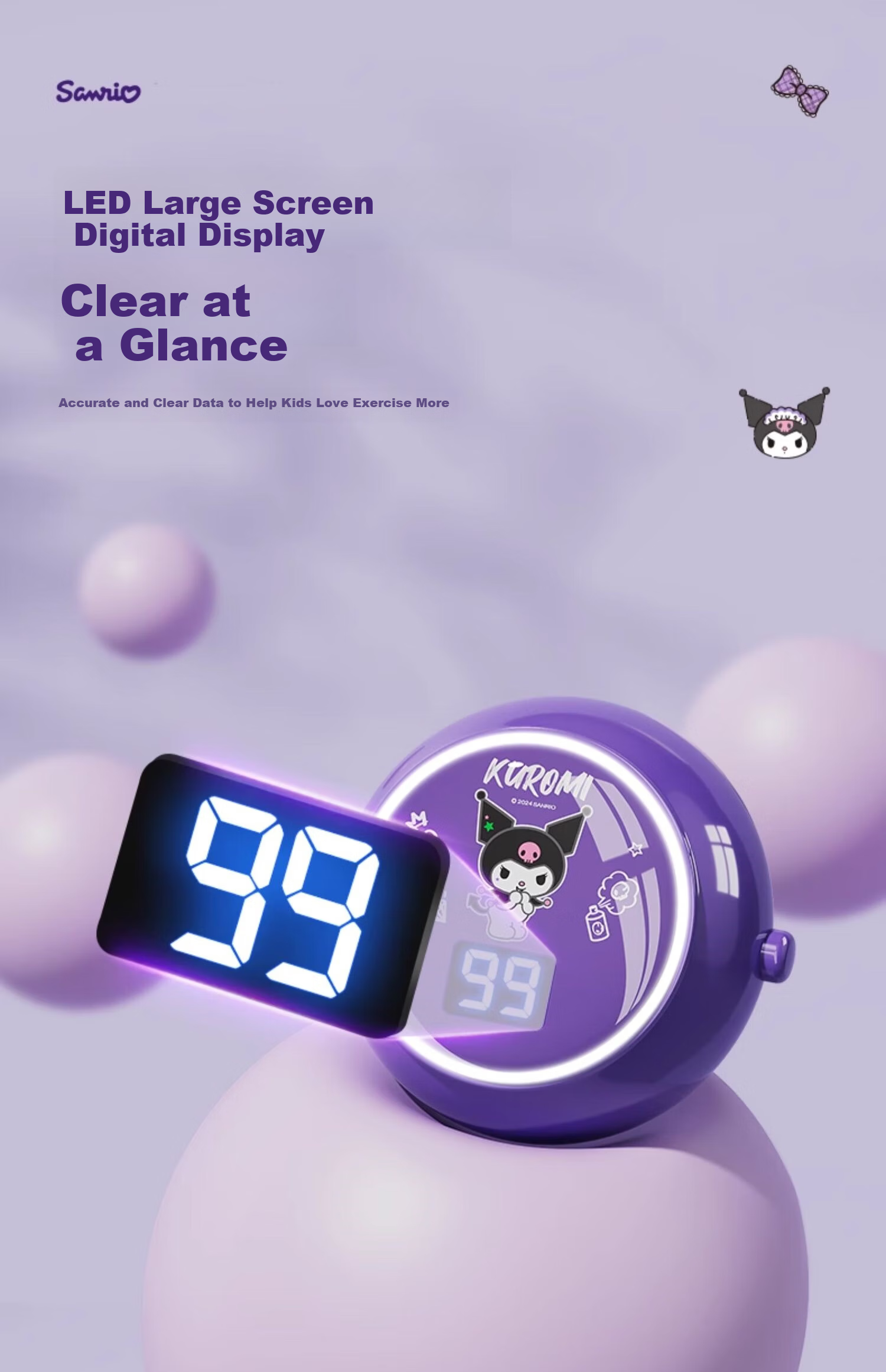 Xixia Kuromi Climbing Trainer Children's Voice Counter High Jump Device Height Growth Aid Gift 6