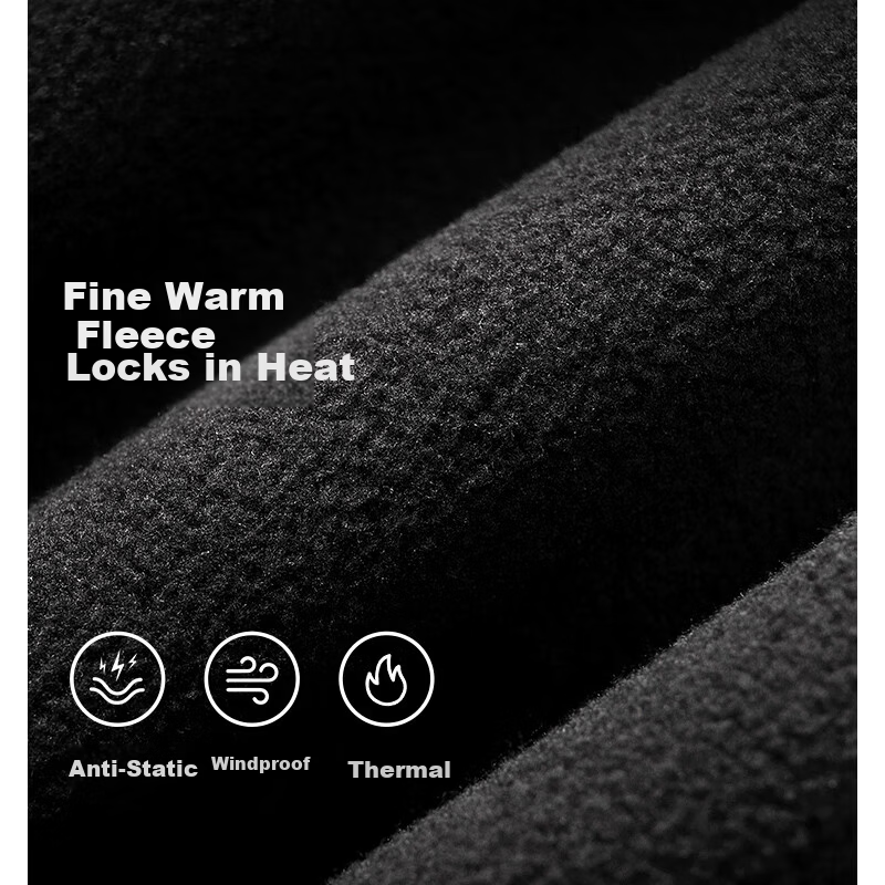 CAMEL Outdoor Women's Fleece Jacket Stand Collar Windproof Heated Warm Anti-Static Softshell Liner Men's Fleece Coat XL