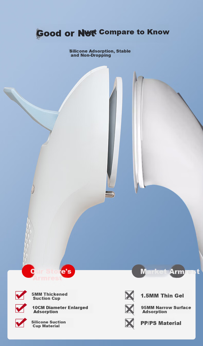 Meiruide Enlarged Suction Cup Hands-Free Elderly Safety Grab Bar Toilet Handrail Elderly Toilet Handrail TY-FS-6166 10