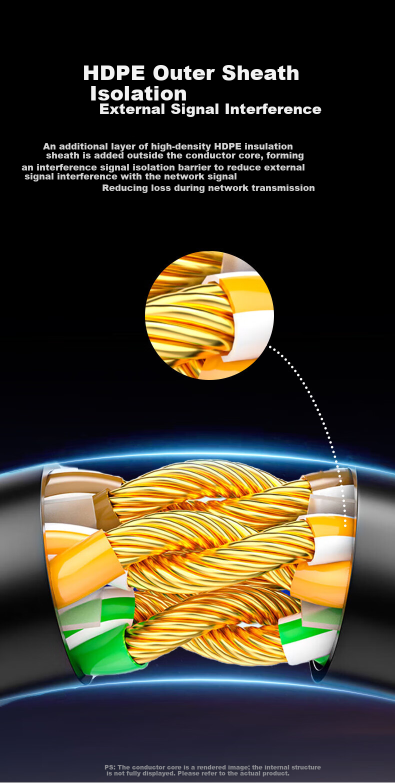 BIAZE CAT6A Pure Copper Ethernet Cable, Super Category 6, 10Gbps, 10m, Compatible with Gigabit, 8-Core, 2.5G Network Patch Cable for Home and Computer Broadband Engineering 9