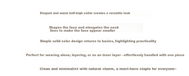 LangSha Knitted Base Layer for Women, Fall/Winter 2025 New Half Turtleneck Thickened Chanel-Style Inner Sweater, Warm Base Layer Top 5