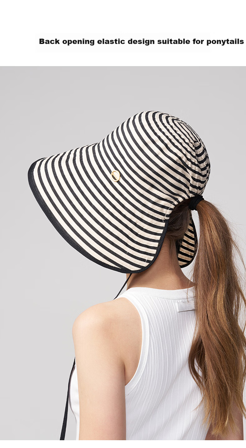 Kenmont Women's Hat 2026 New Oversized Brim Sun Hat with Ponytail Hole Beach Vacation Sun Protection Hat 6259 4