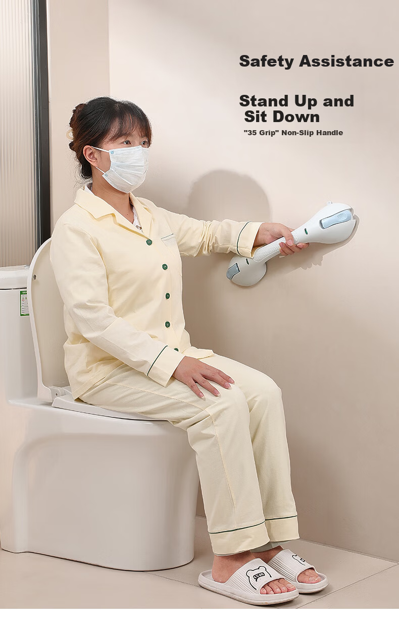 Meiruide Enlarged Suction Cup Hands-Free Elderly Safety Grab Bar Toilet Handrail Elderly Toilet Handrail TY-FS-6166 7