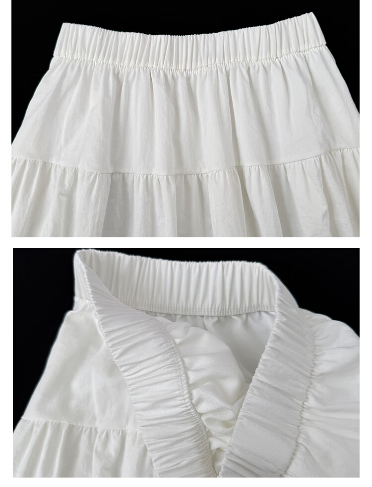 Borui Women's Summer Skirt 2026 New Thin Japanese Casual High-Waist A-Line Anti-Exposure Mid-Length Skirt 9