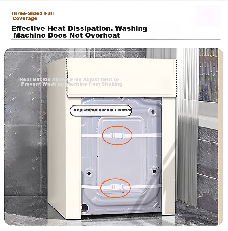 Gusenzhe Drum Washing Machine Cover Mat, Dust-Proof Countertop Pad, Waterproof Sun Protection Cover, Diatomaceous Earth Water-Absorbing Mat, Refrigerator Top Dust Cover, Bedside Cabinet Cover Cloth 60*60cm, Cute Panda 7