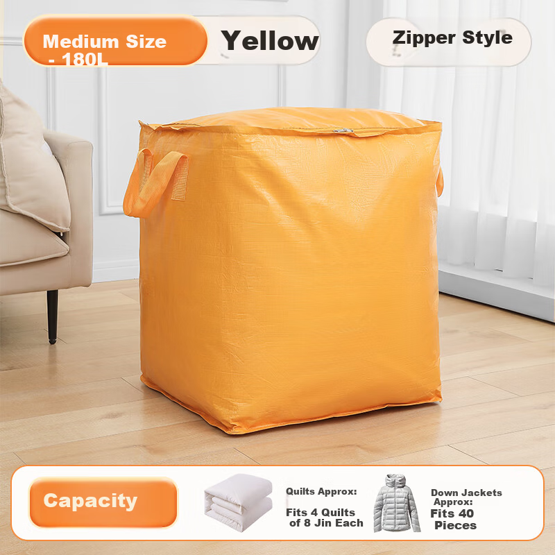 40,000km Large Capacity Moving Packing Bag Storage Organizer Box Woven Snake Skin Luggage Courier Organizer