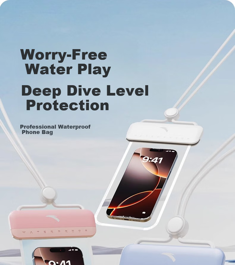 ANTA Waterproof Phone Pouch Touchscreen Camera Case Swimming Rafting Transparent Diving Seal Bag 1
