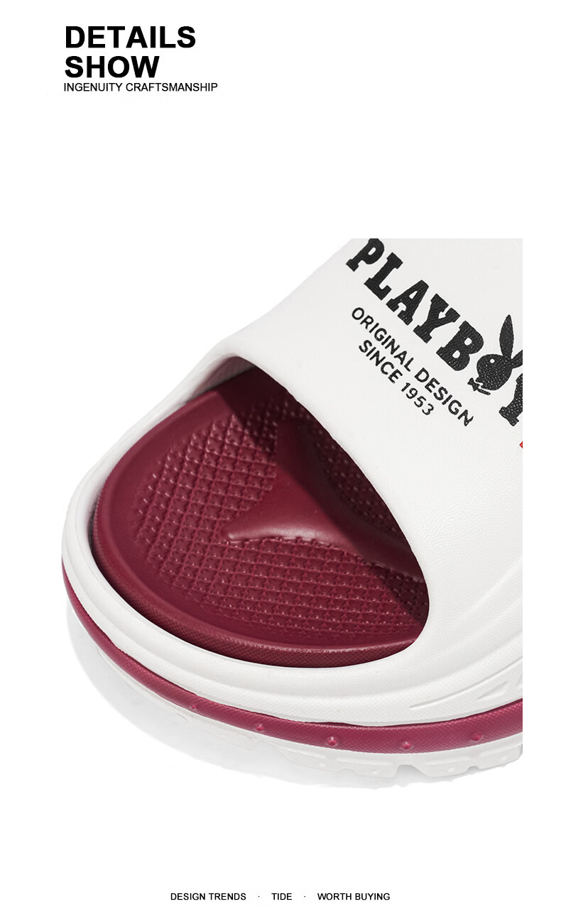 PLAYBOY 2026 Summer New Open Toe Sandals Men Soft Sole Casual Slip-On Outdoor Beach Shoes 5