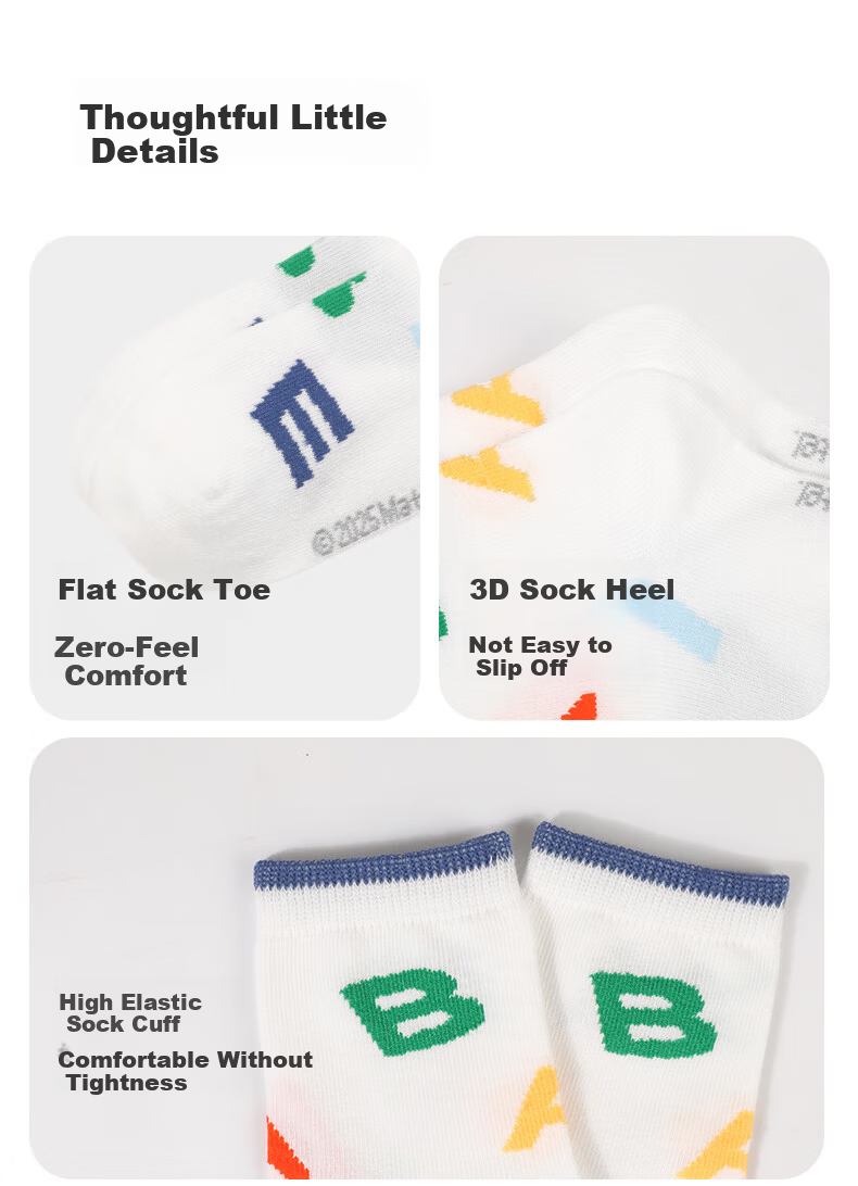 Barbie Children's Socks Spring and Autumn Boys Short Thin Cotton Socks Student Boys Mid-Calf Socks Large Kids Basketball Socks 10