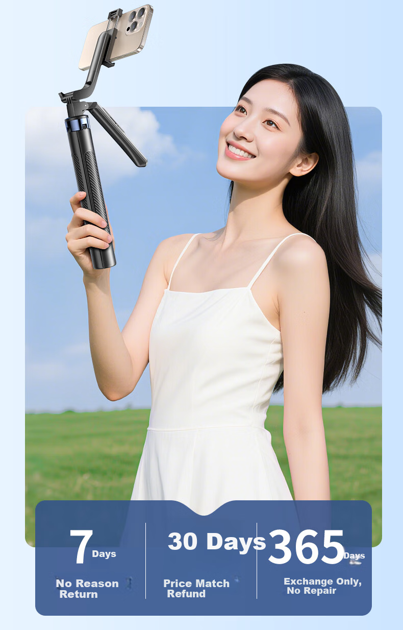 Shuotu [Smart Zoom] Selfie Stick Tripod, Portable Phone Stand, Travel Essential, Handheld Anti-Shake, 360-Degree Rotation, Concert Shooting, Douyin Live Streaming Floor Stand 4