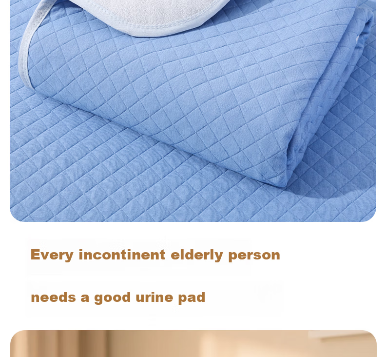 Love Shore Pure Cotton Waterproof Washable Large Size Urine Pad Adult Care Mat Elderly Baby Large 120x180cm 7