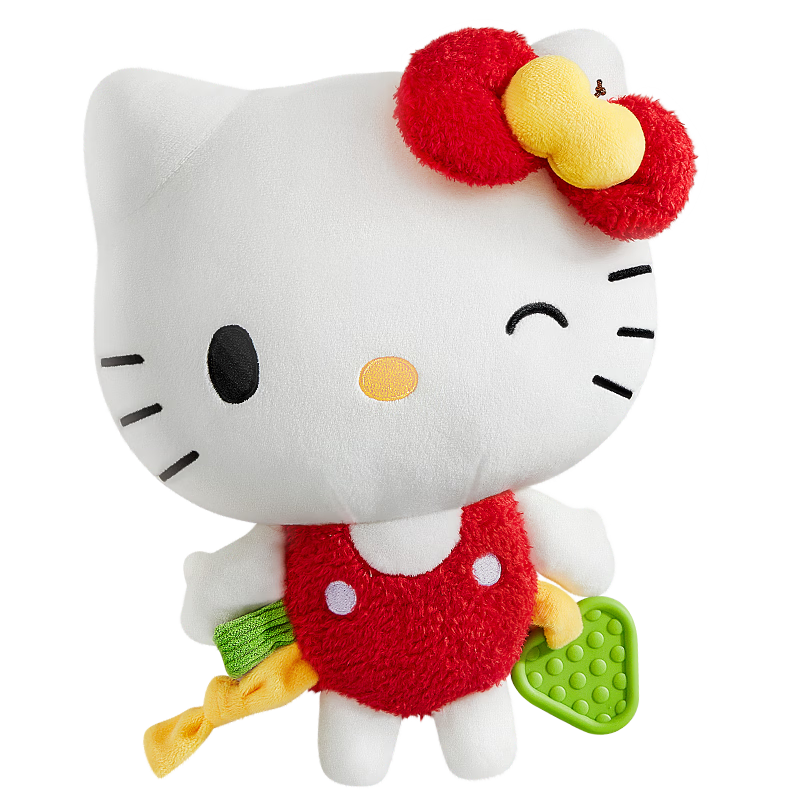 Auby Sanrio Hello Kitty Infant Soothing Plush Hand Puppet Toy Gift for Newborns