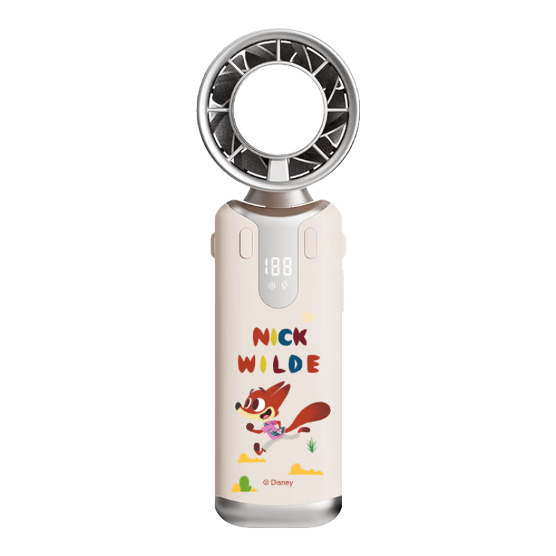 Disney Portable Mini USB Rechargeable Handheld Cooling Fan with Strong Wind and Long Battery Life for Outdoor Travel, Students, Dormitory, and Office - Model 003 Nick