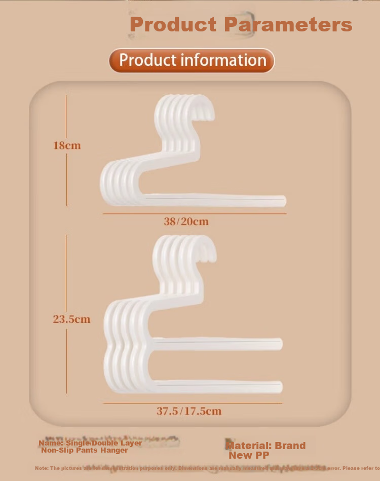 Jialifang Pants Hanger Clip, Clothes Hanger for Pants, Seamless Strong Anti-Slip Garment Hanger, Stainless Steel Drying Rack 3