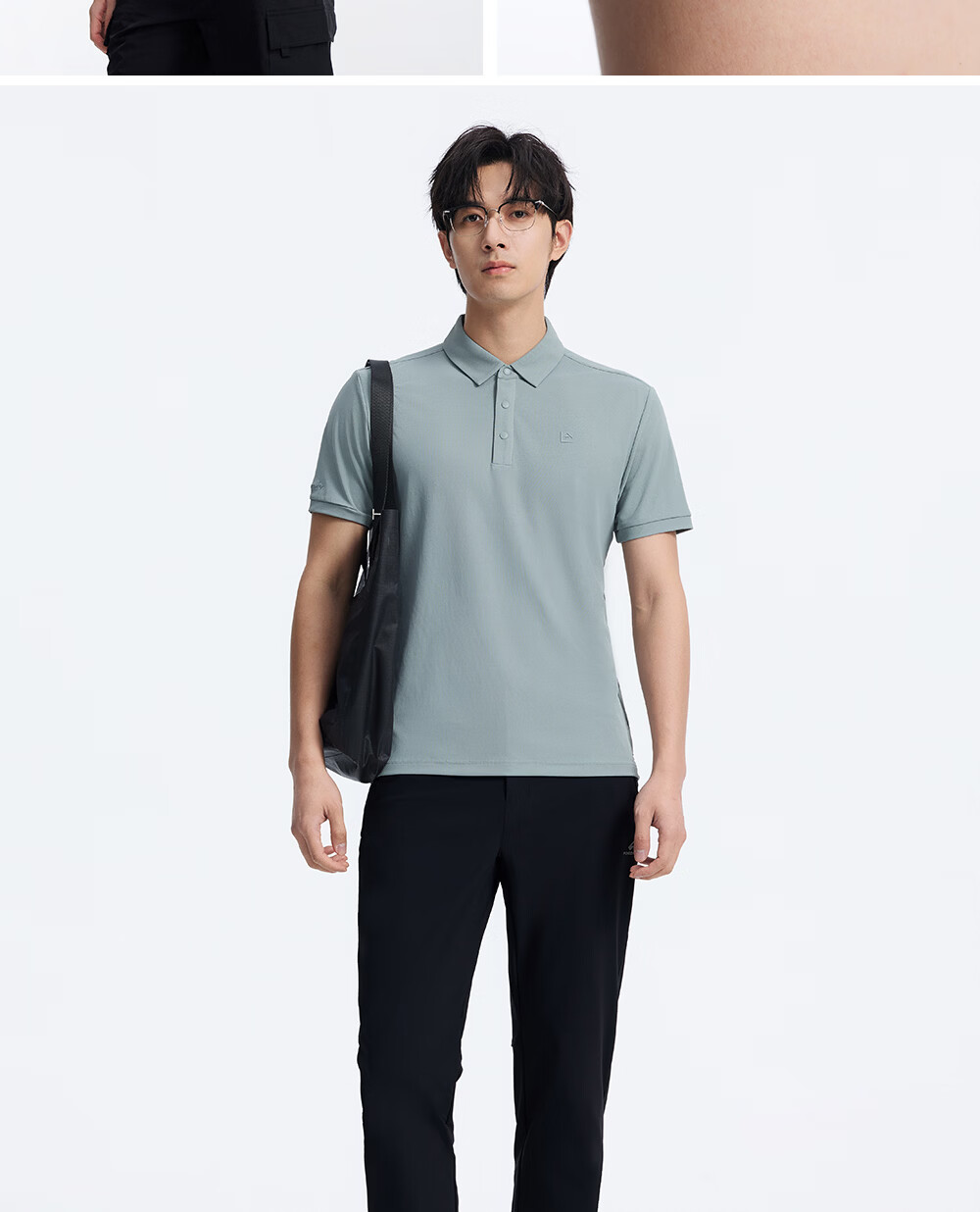 Toread Men's Summer Short Sleeve Polo Shirt Business Casual Antibacterial Quick-Dry Solid Color Shoulder Cooling Tee 24