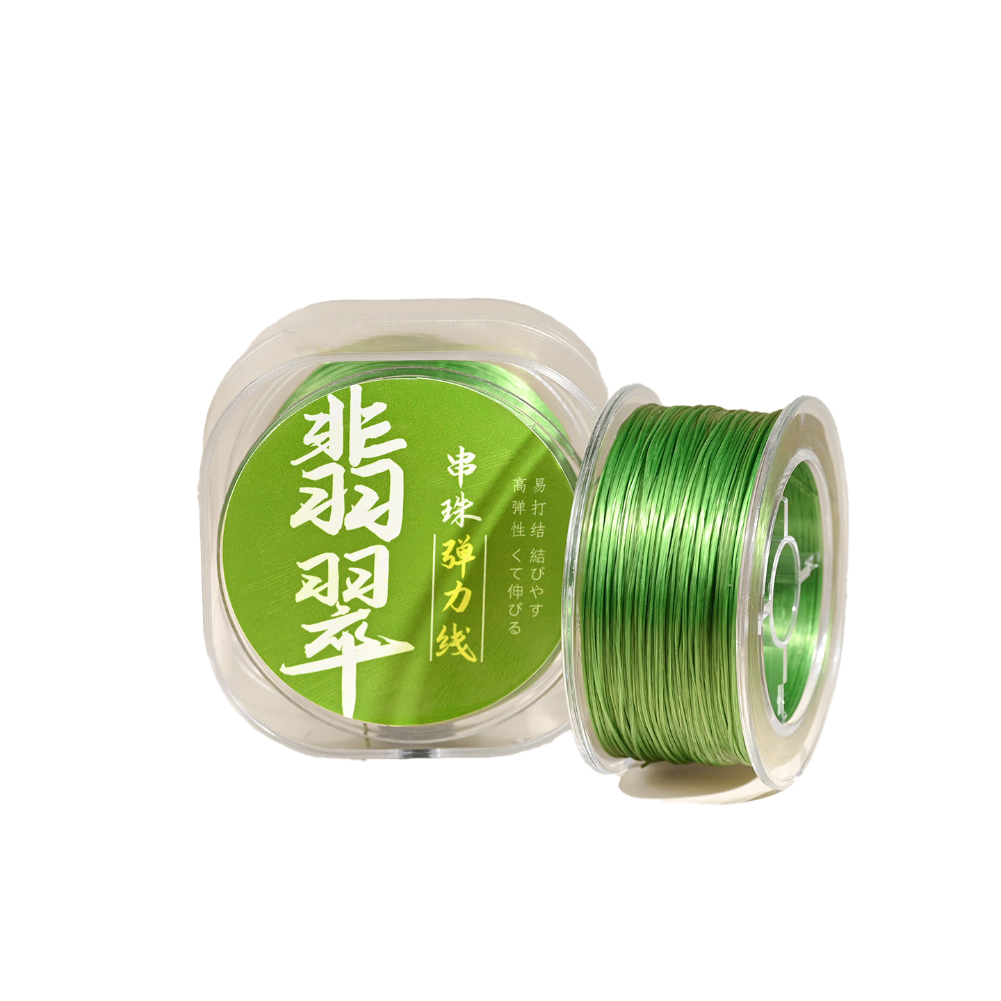 Shayanxi Green Elastic Beaded Bracelet Cord Durable Flat Elastic Thread for Beading Crystal Jewelry String