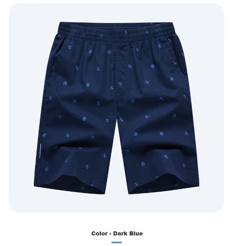 Pierre Cardin Men's Summer Casual Breathable Five-Point Outdoor Cool Stretch Sports Shorts Light Blue XL 9