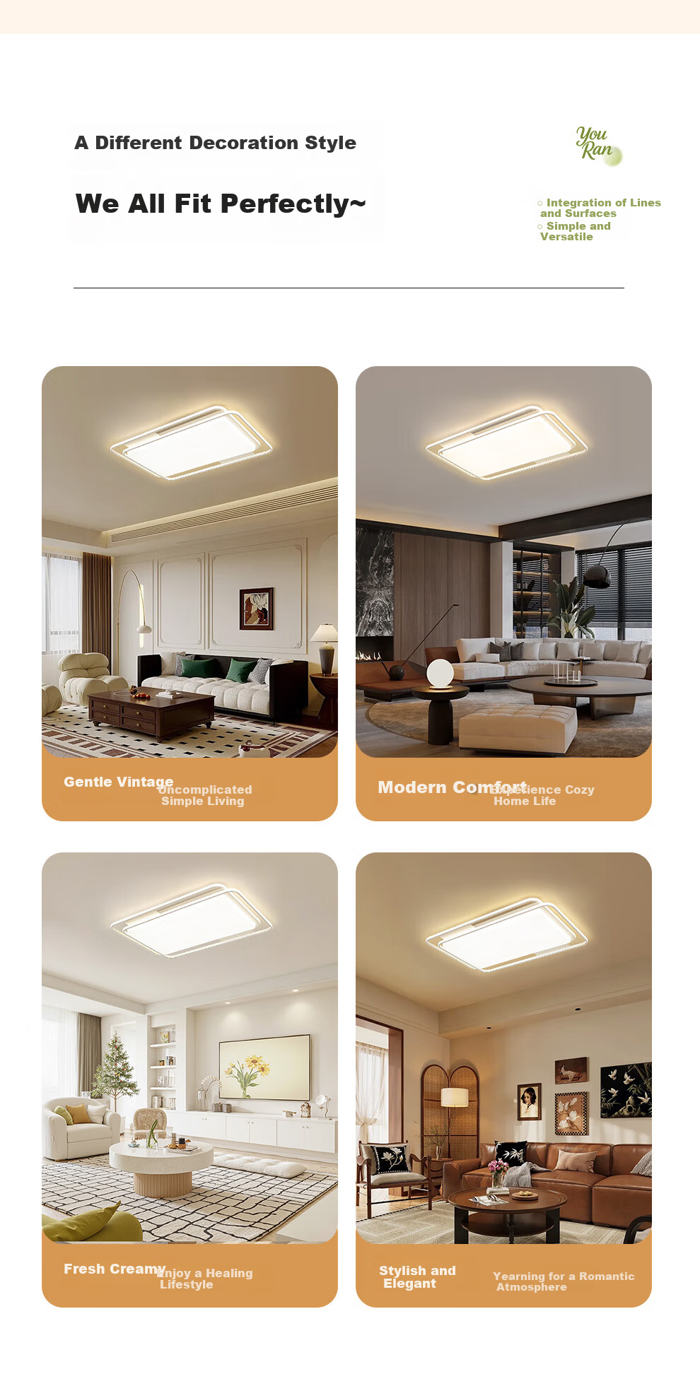 NVC Future Light Ceiling Lamp Living Room Main Light Full Spectrum Smart Eye Protection Lighting Bai Youran PRO with Installation Gift 3