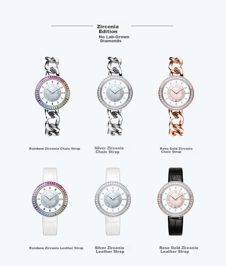 CIGA Design Moissanite Artistic Luxury Women's Watch Gift for Girlfriend 40