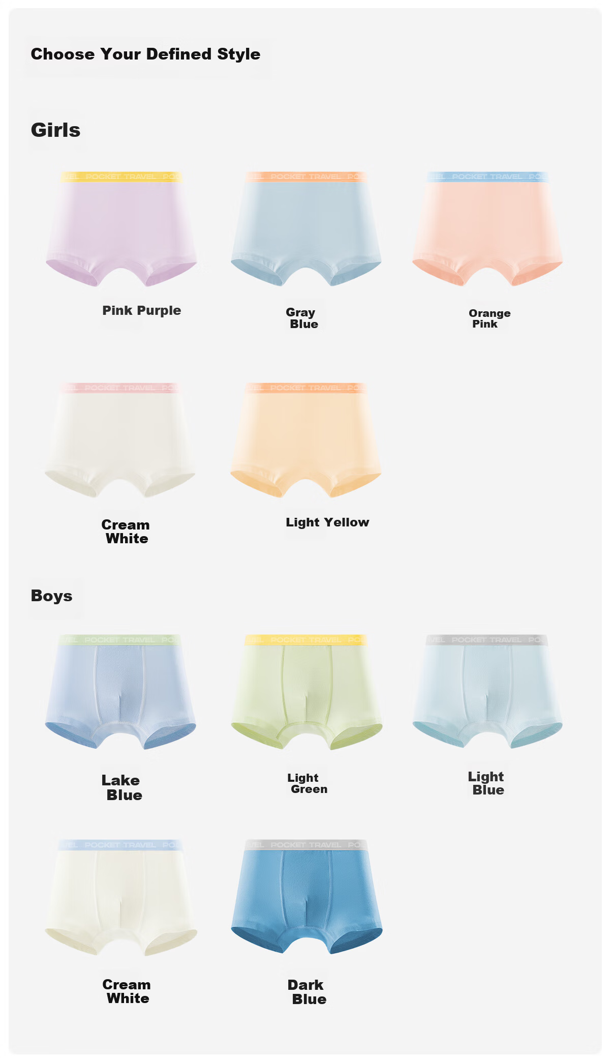 Pocket Travel Children's Disposable Cotton Antibacterial No-Wash Youth Boxer Daily Panties Girls Boxer 30pcs Size S 13