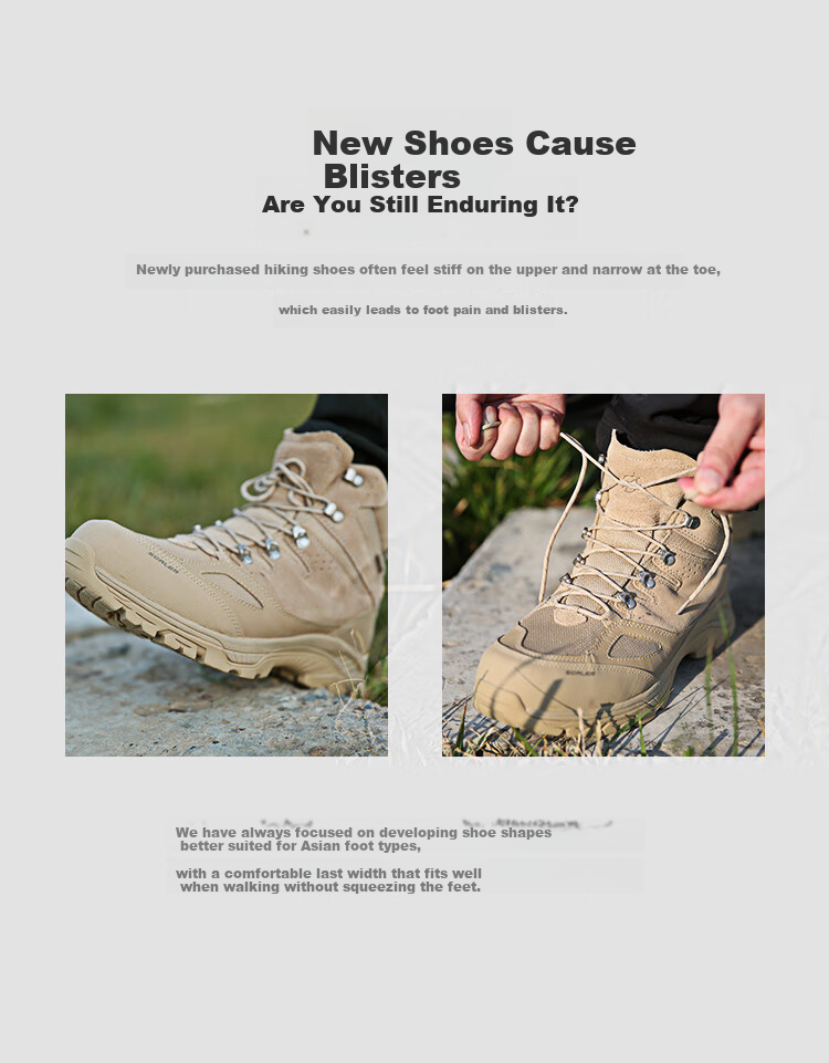 SCALER [King's Road] Professional Outdoor Hiking Boots for Men, Waterproof Non-Slip High-Top Anti-Foot Twisting Desert Boots Hiking Shoes for Wome 7