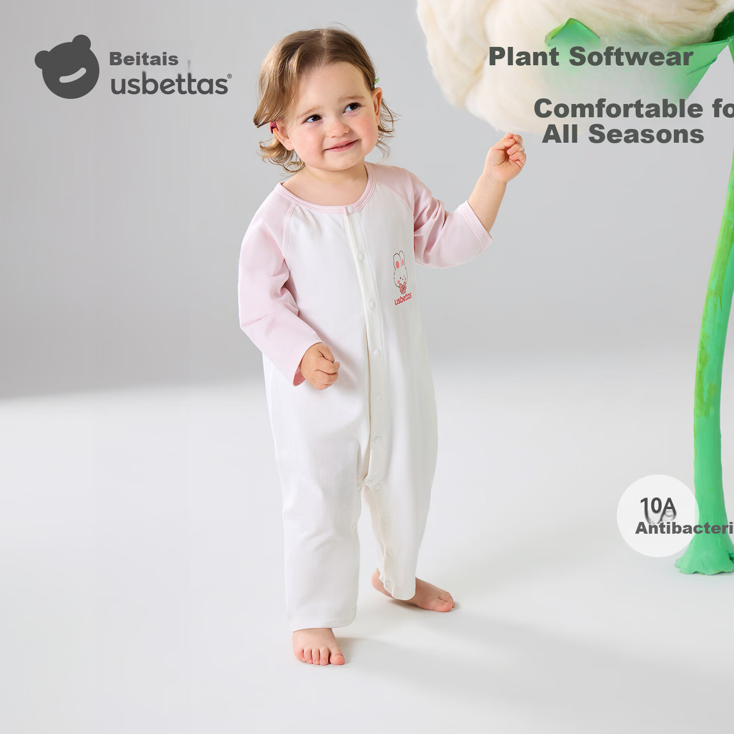 Betis Baby Clothes Spring Summer Thin Nine-Sleeve Infant Romper Baby Pajamas Air Conditioning Suit Summer Jumpsuit