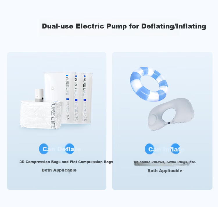 JD Jingzao Vacuum Compression Storage Bags Electric Air Pump Dual-Use Vacuum and Compression 6-Piece Set for Quilts and Down Jackets 7