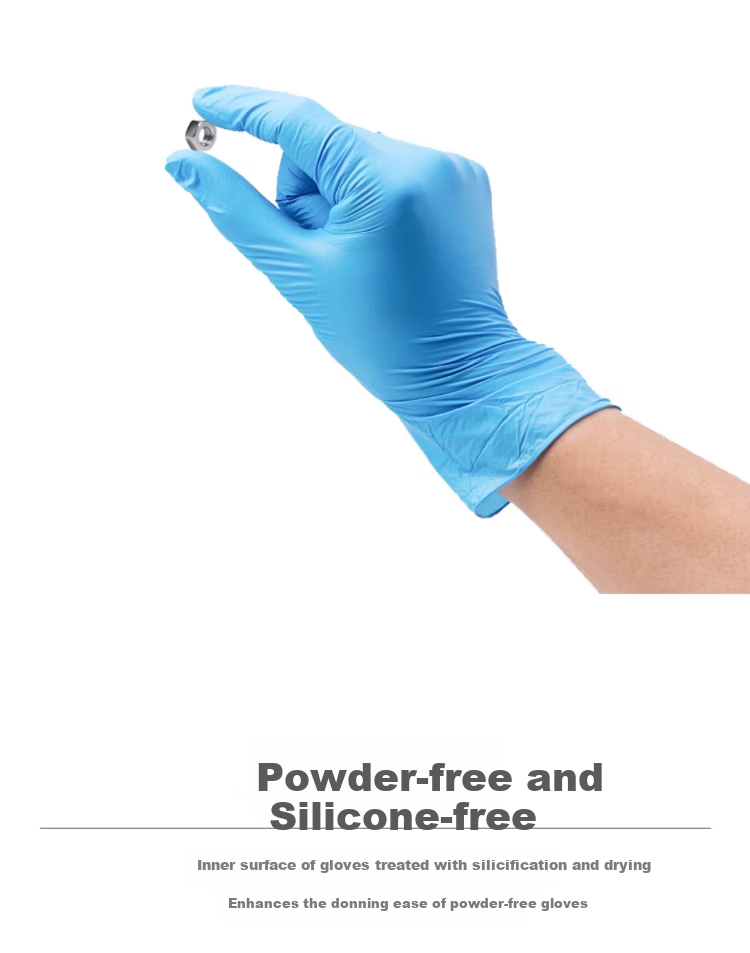 Ansell Disposable Powder-Free Nitrile Gloves Thickened Wear-Resistant Food Grade Household Laboratory Inspection Protective Gloves 92-670 (100 pcs/box) M 12