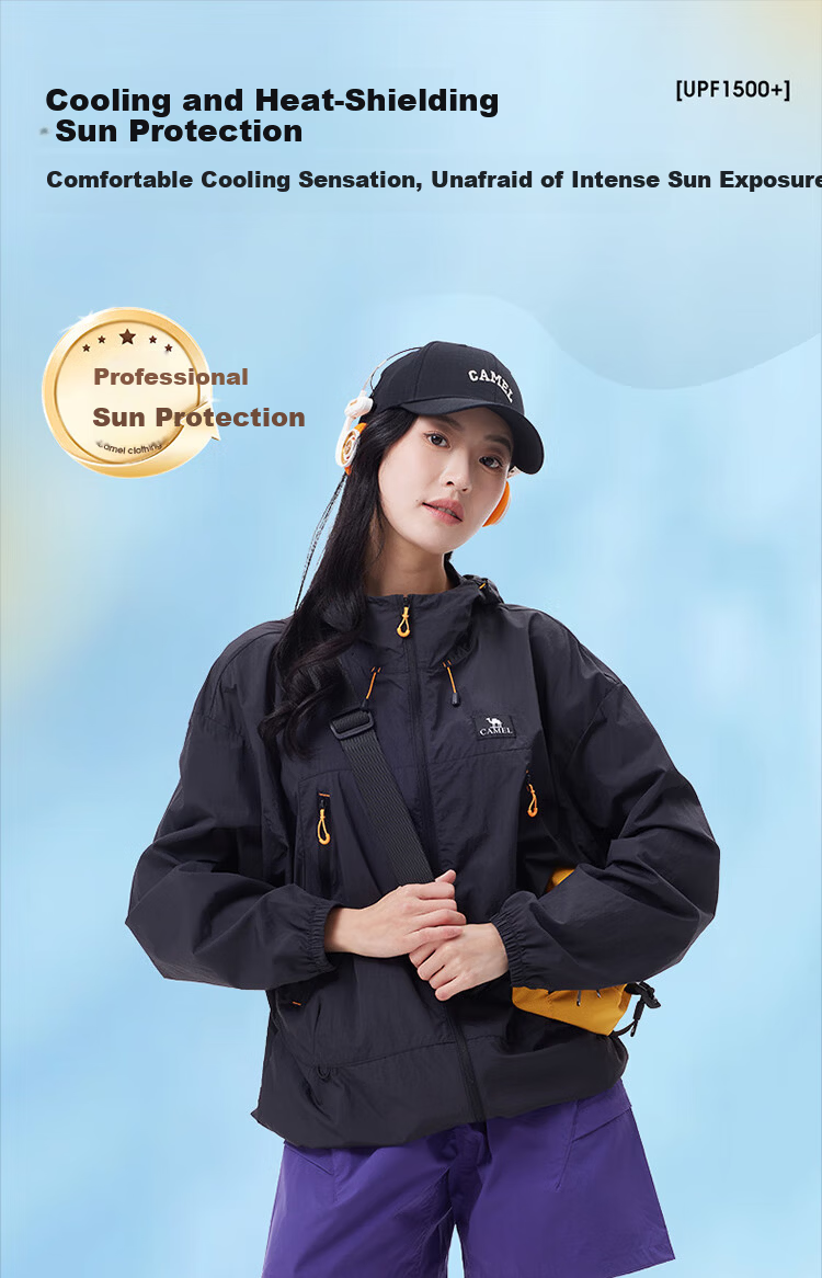 CAMEL Explorer Outdoor Original Yarn Sun Protection Jacket UV Protection Summer Cooling Sunproof Shirt 0001 S 2