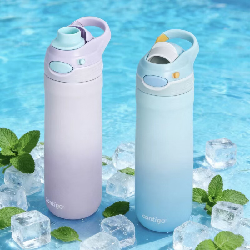 Contigo Longkou Easy-Drink Lock Sports Water Bottle 750ml Grape Soda HBC-DEM128