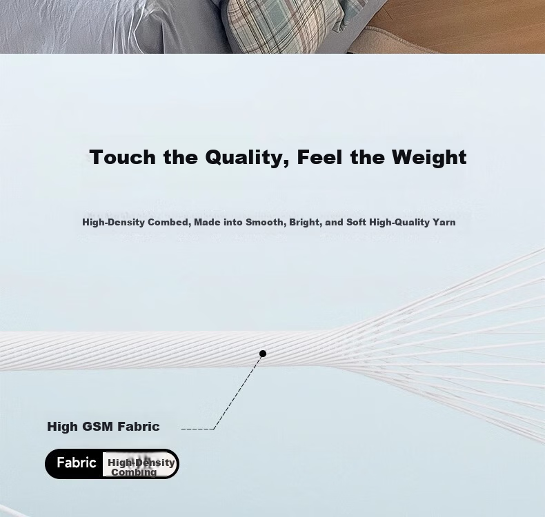 Teenie Weenie Cotton Bedding Set, Pure Cotton Class A 100% Cotton Washed Bed Sheet, 1.8m Double Bed Duvet Cover, Casual College Style 14
