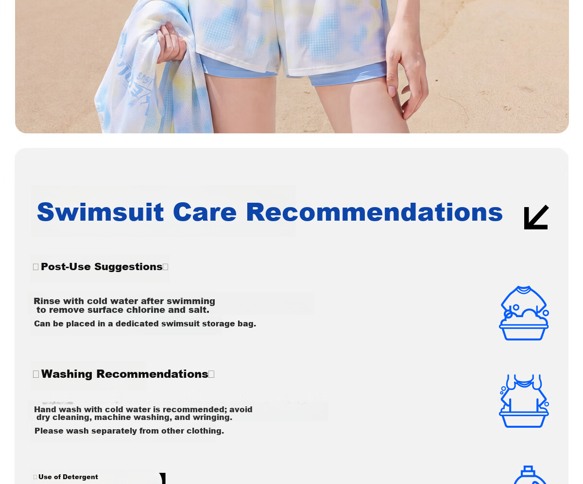 361° Women's Three-Piece Swimsuit Set Loose Plus Size Slimming Beach Swimming Diving Vacation Swimwear Hot Spring 23